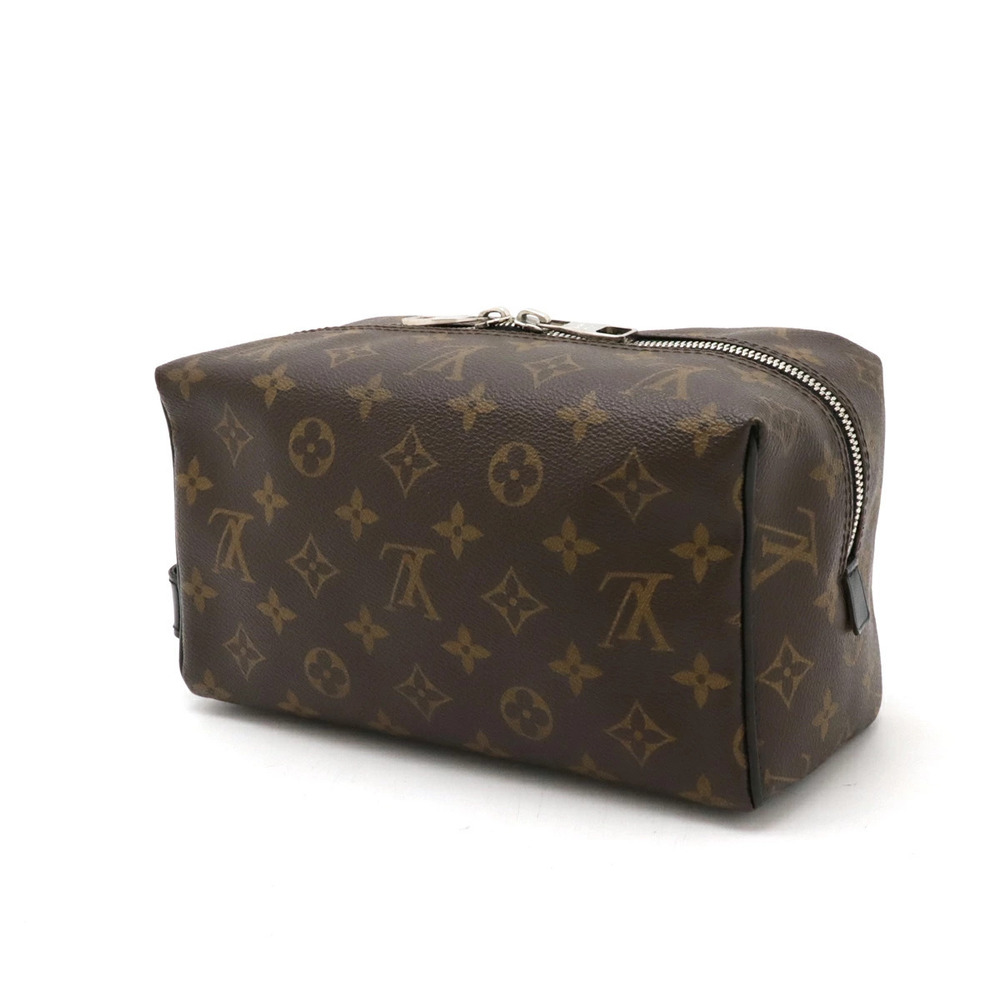 Louis Vuitton Brown Monogram Macassar Bag Shoulder Toilette Trouse Brown